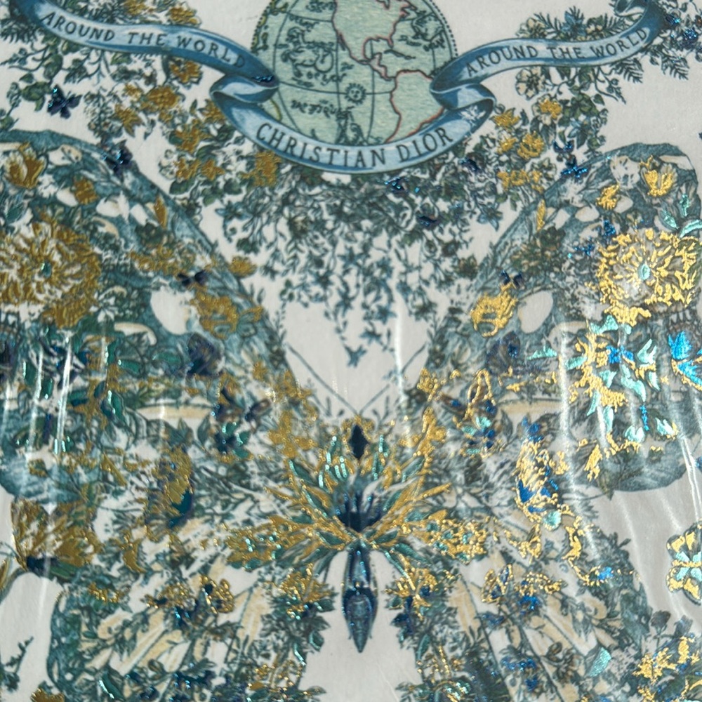 Dior Blue, Green and White Floral Notebook with Butterflies.🦋 - Picture 7 of 7